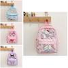 Cute And Stylish Kids Backpack Featuring Adorable Kuromi Cartoon Design For Boys And Girls Aged 2 To 6
