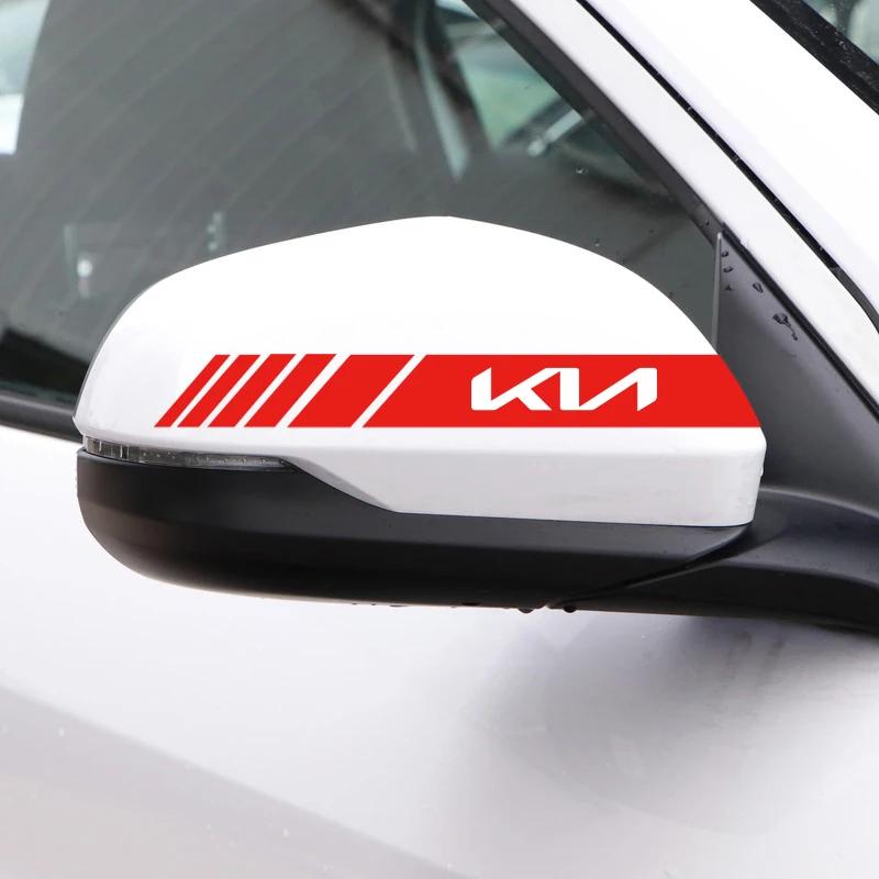 2 ks Nálepka na auto Nákladní auto Vinylový pruh Sportovní Zrcátko zpětné Zrcátko boční Dekal Pro KIA Ceed Optoma Picanto Rio Sorento Soul Sportage wspy00