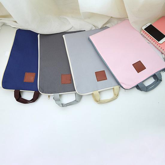 High-quality Document Bag Multifunctional with Handle Zipper Closure
