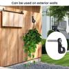 20 outdoor string light hooks, screw hooks for hanging Christmas lights, light strings, and LED clips, wall and patio hooks suitable for the garage