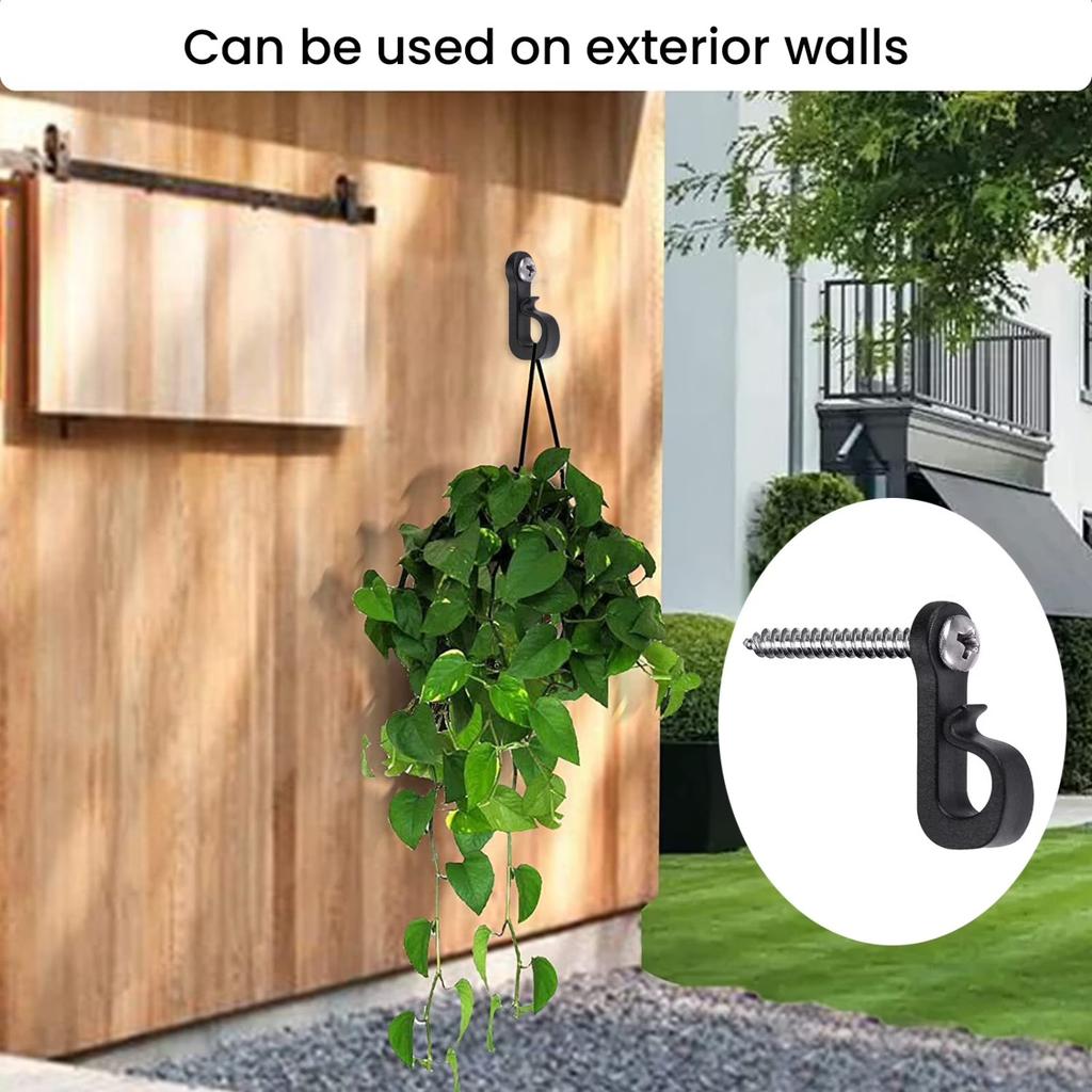 20 outdoor string light hooks, screw hooks for hanging Christmas lights, light strings, and LED clips, wall and patio hooks suitable for the garage