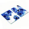 Decorative Tempered Glass Cutting Boards Blue Orchid 2X40X52 Cm