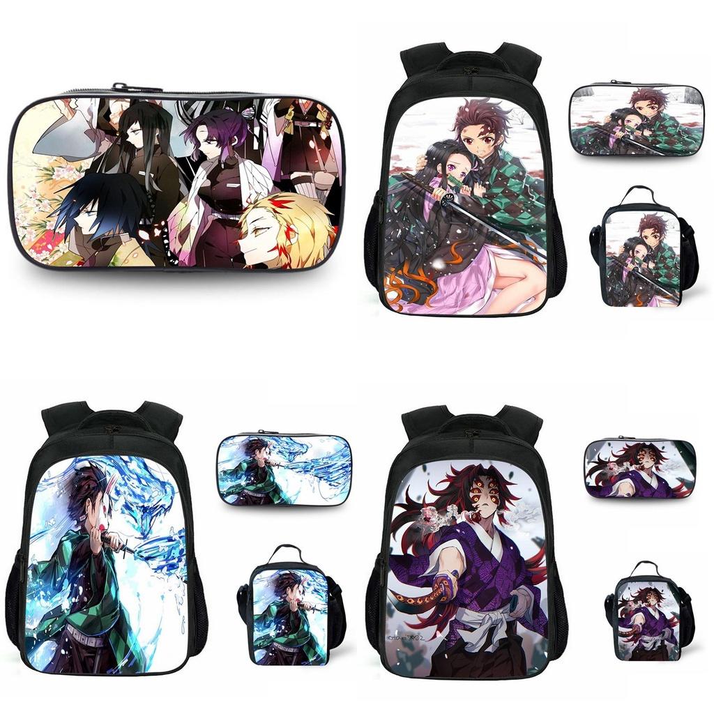Large Capacity Demon Slayer Kimetsu No Yaiba Backpack With Durable Material And Stylish Design