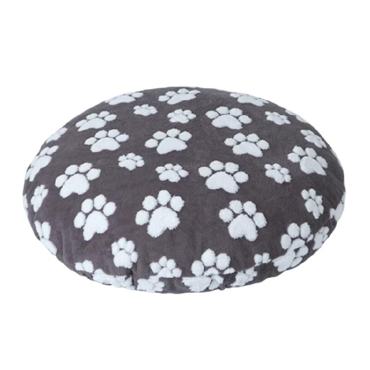 

Waterproof Round Pet Bed Cover Removable Washable Design For Dog Cats Polyester Season Use Comfortable Sleep M темно-сірий