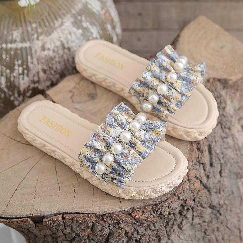 

Fairy Cool Slippers 2024 New Summer Beach Shoes Fashion Trend Ladies Casual All-match Ladies Slippers Shoes for Women Sandals 40 синий