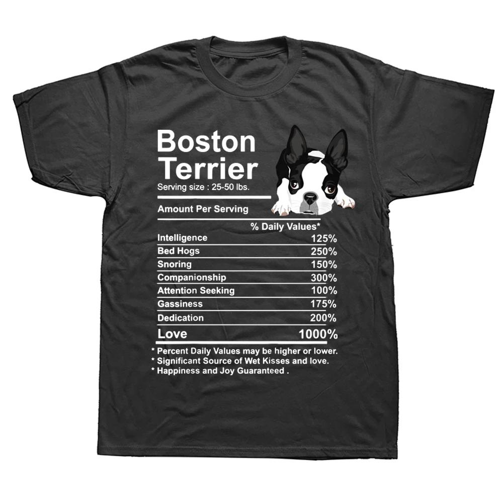 

Boston Terrier Facts Nutrition Gift T Shirts Graphic Cotton Streetwear Short Sleeve Birthday Summer Style T-shirt Mens Cloth... 5XL різнокольоровий