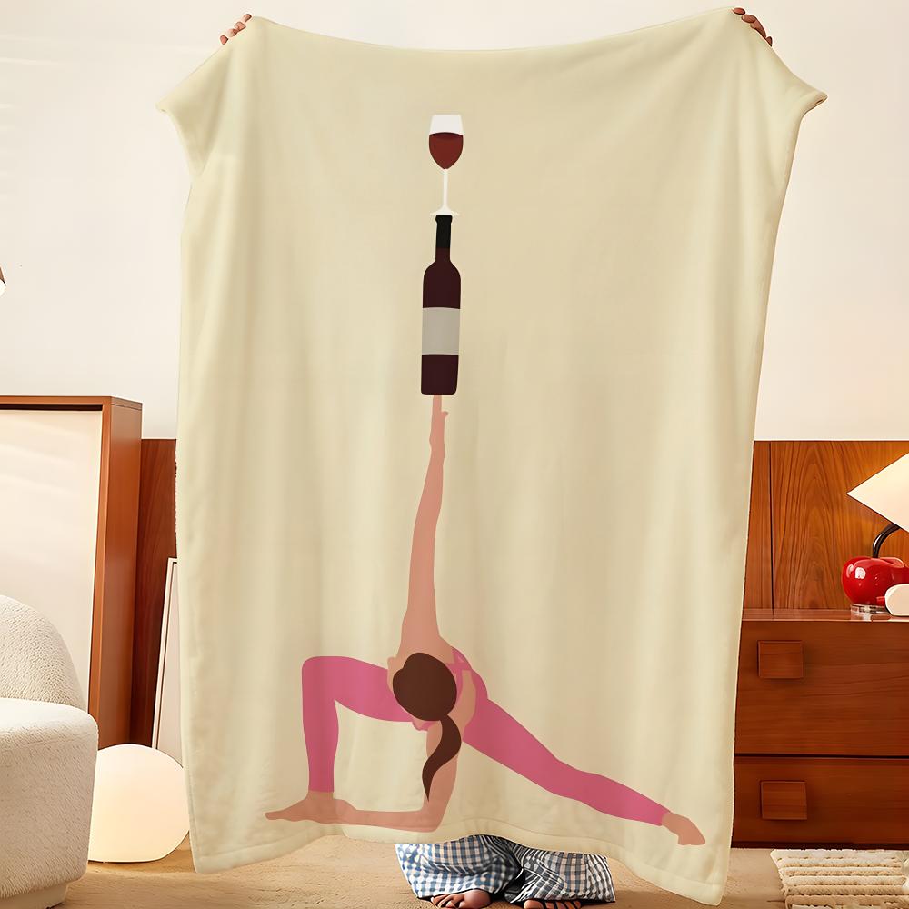 Artist p-pennika Throw Flannel Throw Blanket, Lightweight Cozy, Durable Washable cute Cool