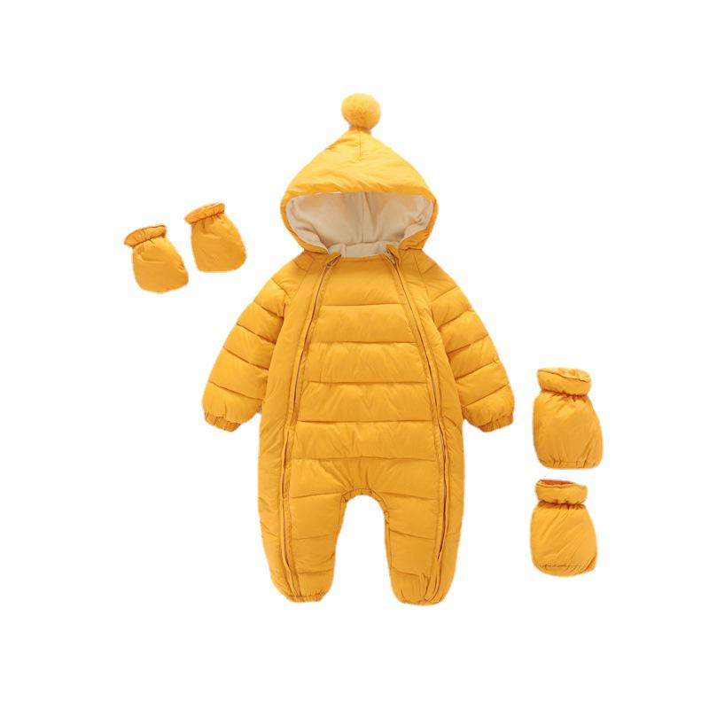 YY Baby Autumn/Winter Velvet Onesie Set - Thickened Warm Newborn Romper