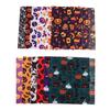 Halloween Decoration Fabric 12 Sheets Patchwork Cloth Printing Pattern Scrapbook DIY Material Polyester Sewing Craft