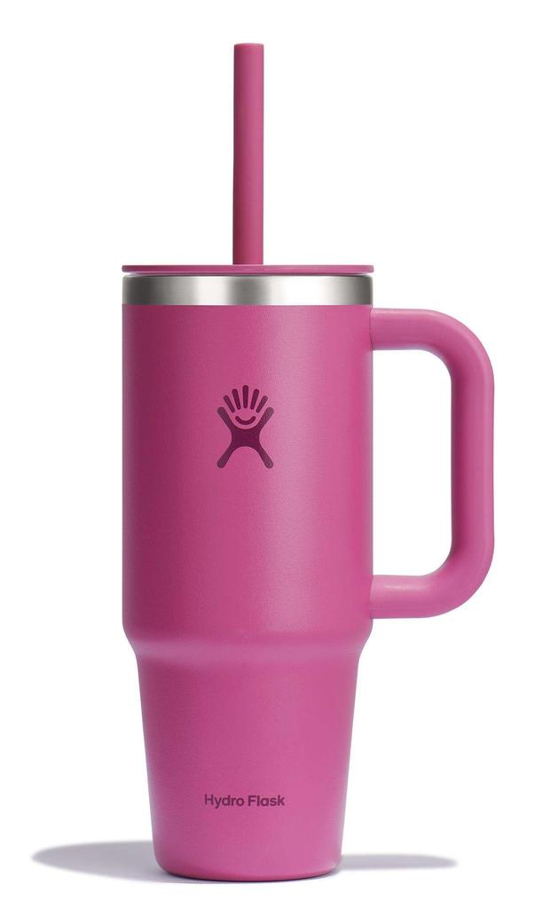 All Around Travel Tumbler, 24oz (709ml) Stainless Steel Water Bottle with Leaf Design, Insulated and Cold Water Bottle (Official Japanese Product)