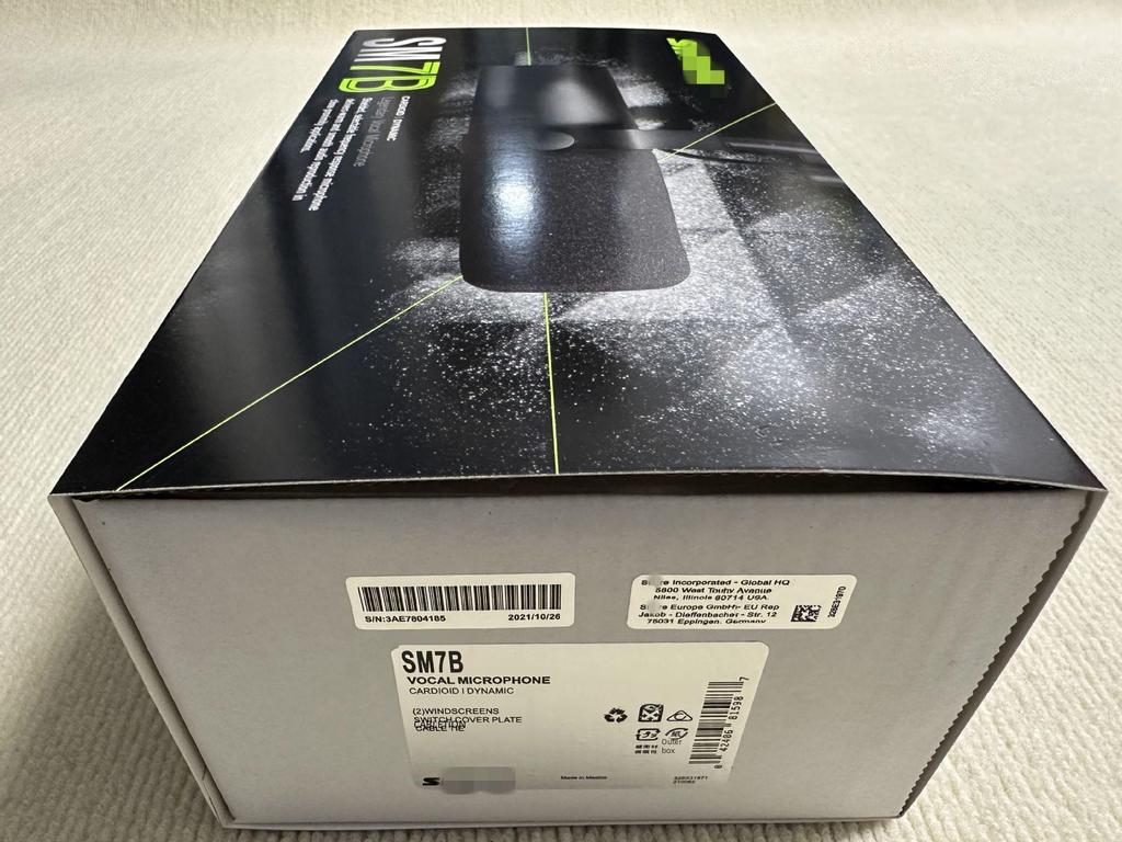 SM7B Professionell Kabelbunden Dynamisk Mikrofon för Liveinspelning och Sändning