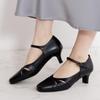 HIMIKO / 5cm Heel Cutwork Strap Pumps / 605005 Black 235