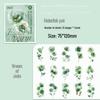 Yuezhen Rainbow Rose Large Journal Waterproof Vintage Floral PET Sticker Pack