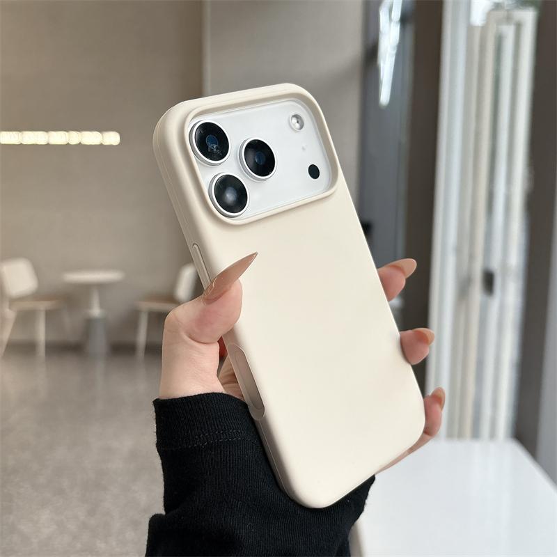 

Liquid Silicone Magnetic Phone Case for Magsafe IPhone 17 Air 16 15 14 13 12 Pro Max Plus 17Air 17Pro 16Pro IPone Mag Safe Cover iPhone 12 бежевий