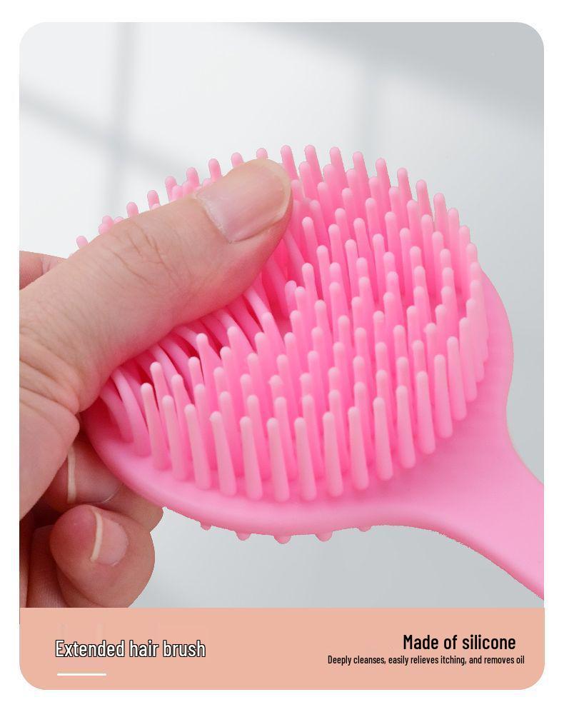 Long-Handle Soft Bristle Double-Sided Back Scrubber