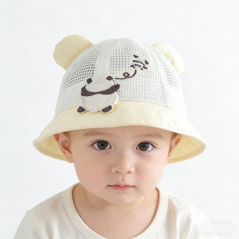 Outdoor Baby Hat: Baby Mesh Ultra Light Pot Hat, Three Dimensional Fisherman's Hat, Boneless, Easy Storage