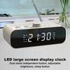 Mordern FM Radio LED Alarm Clock for Bedside Wake Up Digital Alarm Clock LED Display Rechargeable with Auto-Off Timer for Home
