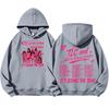 Günlük Rahat Giyim İçin Unisex Hafif Uzun Kollu Baskılı Kapüşonlu Sweatshirt