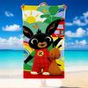 Quick Dry Beach Towel Bing Bunny Pattern, Lightweight Absorbent Towel for Pool Beach Vacation Use