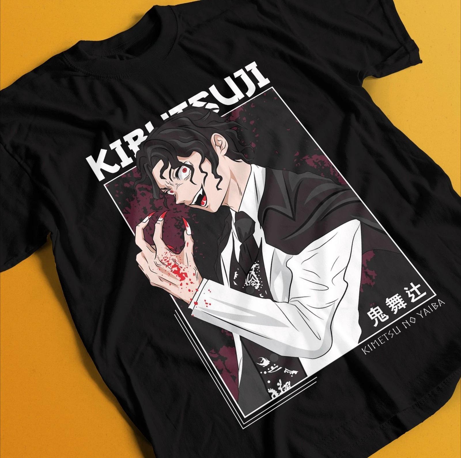 Demon Slayer Shirt Muzan Tshirt Zenitsu TShirt Akaza Muzan Tanjiro Doma Nezuko Summer Unisexs and Womens Breathable Tshirt Top S
