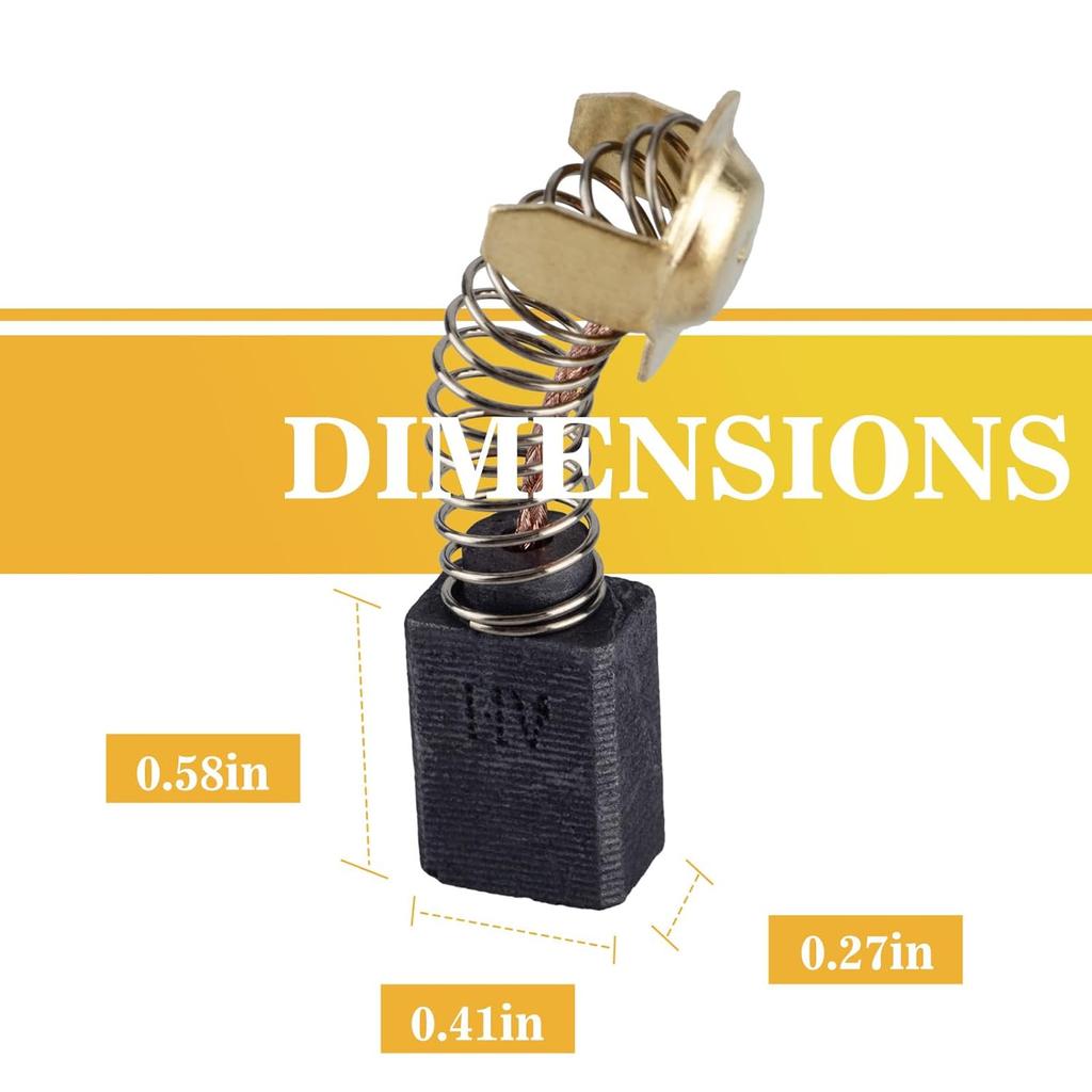 10 Pack N398321 Replacement Electric Motor Carbon Brushes Compatible with DEWALT DWP849 DWP849X DWP849X-B3 DWP849X-BR N398327 N103592 N088403 Power
