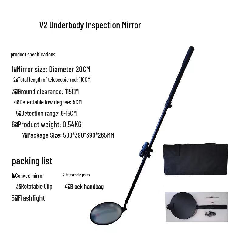 Telescopic Under-Vehicle Inspection Mirror