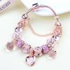 Beaded Bracelet Bangle Multi Element Stainless Steel Copper Alloy Open Spring Snake Bone Chain