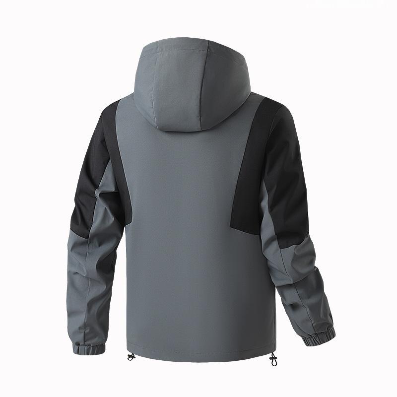 New Windproof and Waterproof Couple's Jacket, Fashionable and Atmospheric Hooded Jacket, Outdoor Jacket, Single Punch