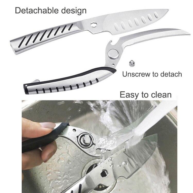 5CR15 Foarfece de bucătărie detașabile Foarfece multifuncționale pentru oase de pui de bucătărie Deschizător de sticle