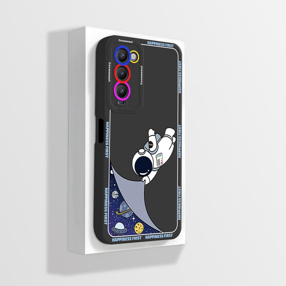 For Tecno Camon 18 18P Case CH6 CH7 Soft Silicone Phone Cover for Camon 18 Camon18 P Camon18P Cases Straight Edge Bumper Fundas