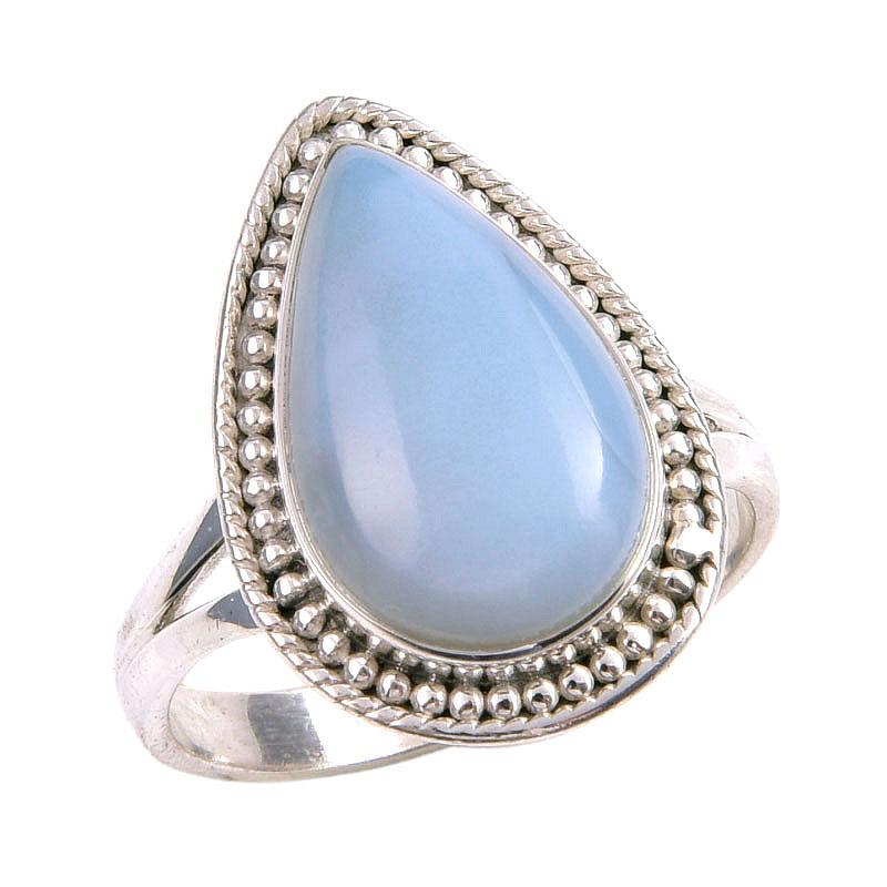 Natürlicher Owyhee Opal Edelstein 925 Massiv Sterlingsilber Schmuck Ring Größe 9 w8R39