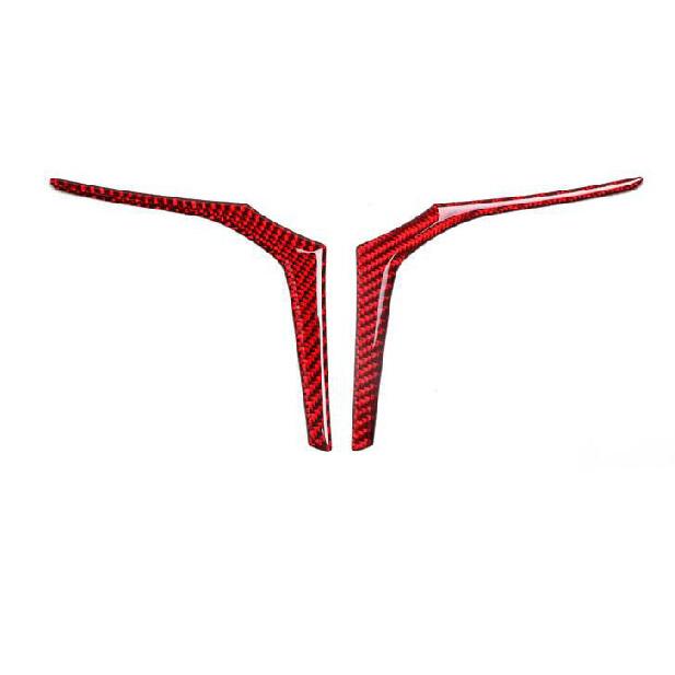 Red Carbon Fiber Steering Wheel Strip Cover Trim For BMW X3 G01 X4 G02 2018-