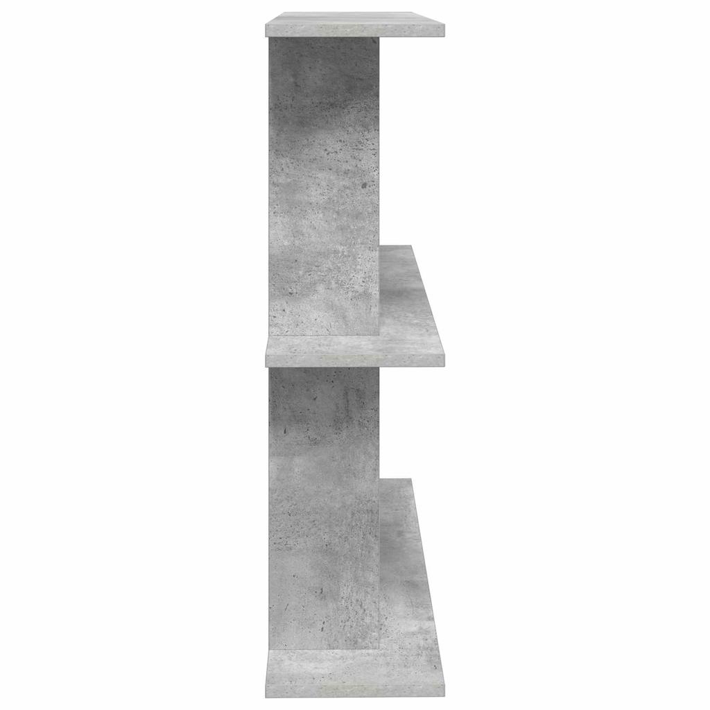 Wall Shelf Wall Mount Gray 80 x 20 x 75 cm Engineered Wood