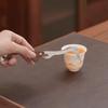 Stainless Steel Tea Brewing Tools AntiSlip Tea Ceremony Tongs for Secure Grip on Teacups and Utensils