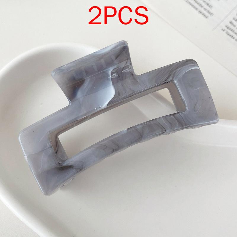(87 Styles) 2pcs/ Set New Large Jelly Color Hair Clip Acrylic Hair Claw Shark Clamp For Women Girls Fashion Summer Updo Headwear Hair Accessories