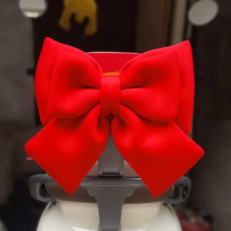 Electric car decoration Satin Ribbon Bow Modeling Motorcycle Helmet Decor Universal Electric Bike Bowknot Moto Helmet Accessory