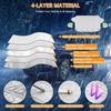 Car Windshield Snow Ice Cover, Magnetic Windshield Cover for Ice and Snow with Side Mirror and 5 Layers Protection, Windshield Sun Shade Foldable or