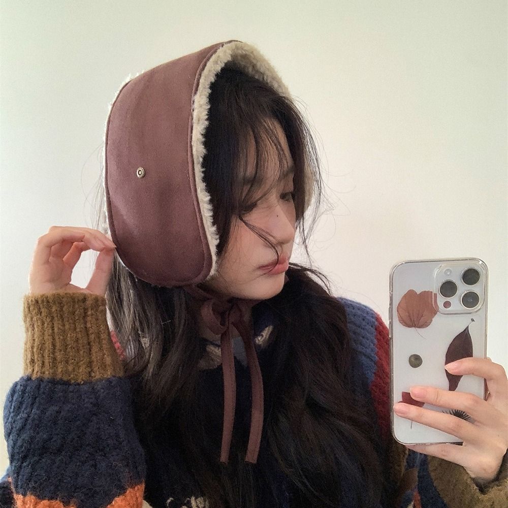 Lambswool/Chamois Plush Earmuffs Winter Warm Ear Cover High-quality Fluffy Earplugs
