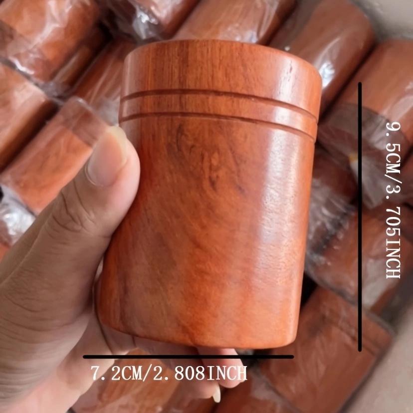 Víceúčelová přenosná dóza na čaj, Bambusová trubice, Uzavíratelná dóza, Bambusový sud, Dóza na bonbony (9.5x7.2cm)