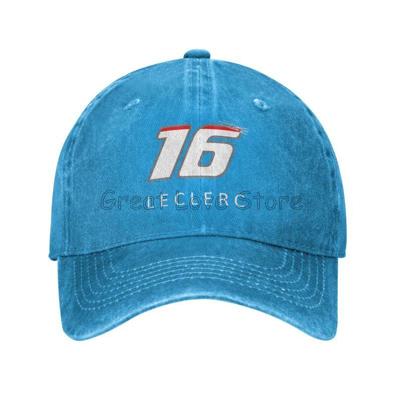 Charles Leclerc F1 Signature Graphic Baseball Cap Adjustable Washed Cotton Trucker Hat Summer Vintage Sun Visors Baseball Caps