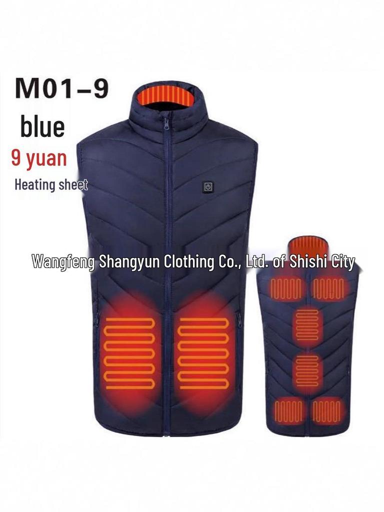 Unisex USB Electric Heated Vest with Smart Temperature Control for Winter Warmth