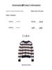 Korean Style Cashmere Puppy Embroidery Striped Crew Neck Sweater Coat for Women - Autumn/Winter Loose Knit Cardigan