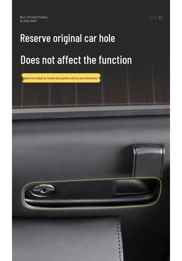 Mercedes E300 Beifahrer-Handschuhfach-Organizer und Müllbeutel