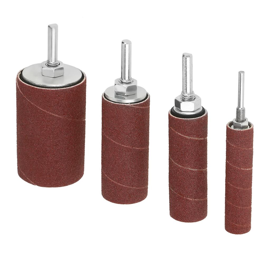 Mandrel Included Sanding Band Set Spiral Slit Abrasive Sanding Sleeves  Woodworking