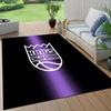 Sacramento Kings Flannel Pattern Square Carpet,Area Rug,Carpet Rug for Living Room Bedroom Sofa Playroom Decor,Non-slip Floor Mat