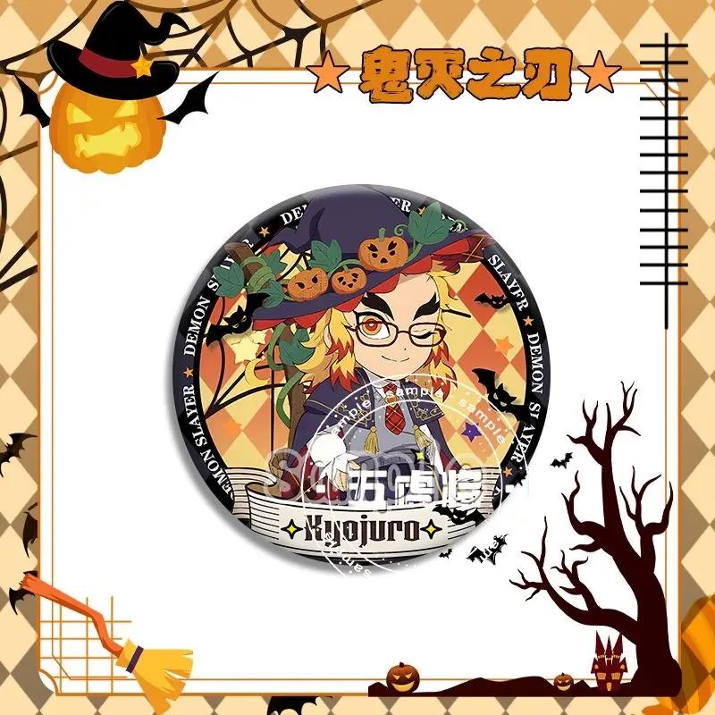 

demon slayer Q version Wuyilangbaji Yanzhu Mitsuri brooch badge accessories anime character cartoon children s Halloween gift
