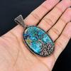 Azurite Malachite Pendant, 999 Copper Wire Wrapped Gemstone Jewelry, Handmade Tree Of Life Pendant, For Thanksgiving