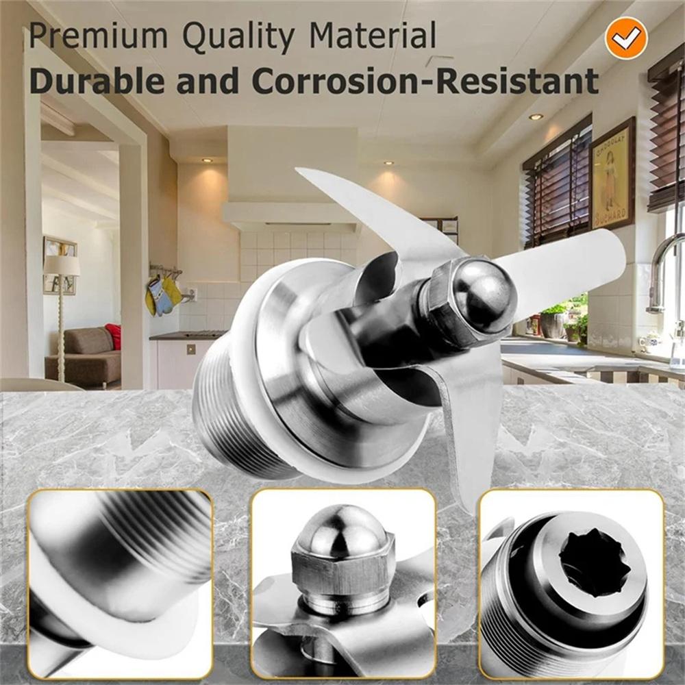 Edelstahl-Schneidmesser-Baugruppe, Ersatz für CB6 CB10 CB15 502977, montiert