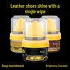 Polidor Universal para Sapatos de Couro Preto: Cera Incolor com Brilho com Óleo de Ovelha de Alta Qualidade e Escova para Cuidado de Couro Genuíno