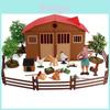 Rustic Farmhouse Pvc Figurine Collection With Animal Models And Small Landscape Scenes For Enthusiasts